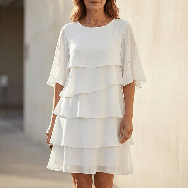 Elegant Layered Ruffle Dress
