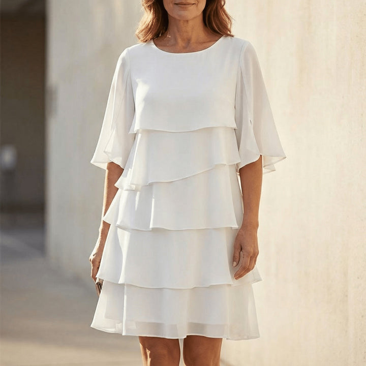 Elegant Layered Ruffle Dress