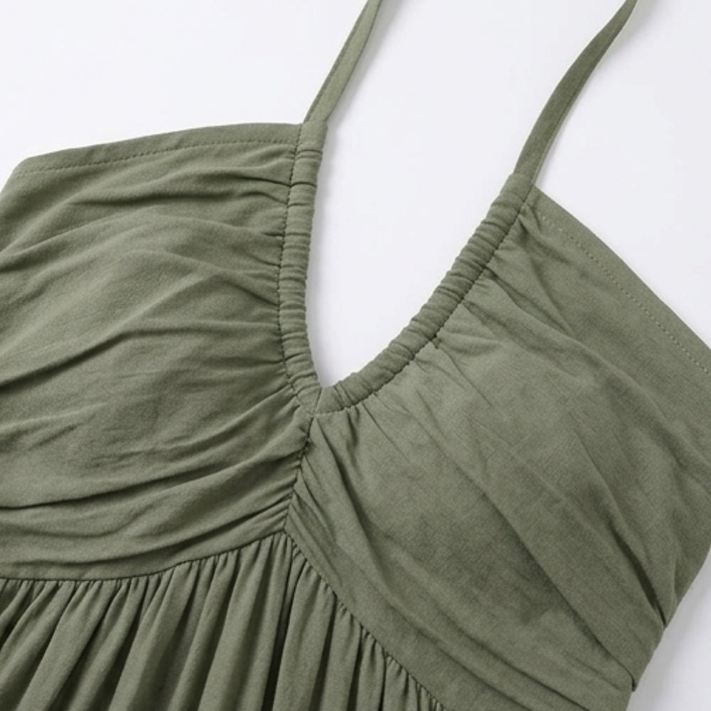 FLOWY HALTER MAXI DRESS FOR EFFORTLESS STYLE