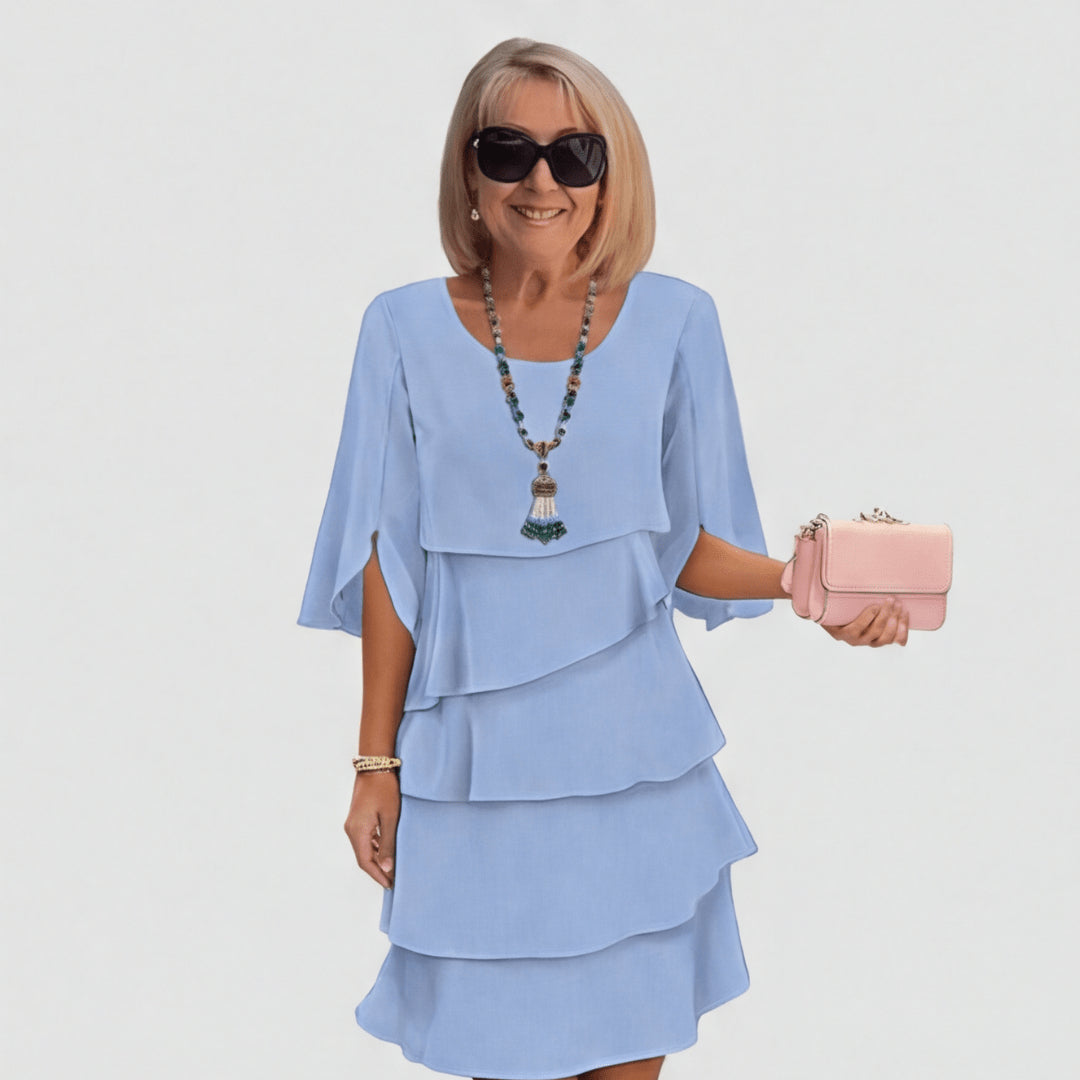 Elegant Layered Ruffle Dress