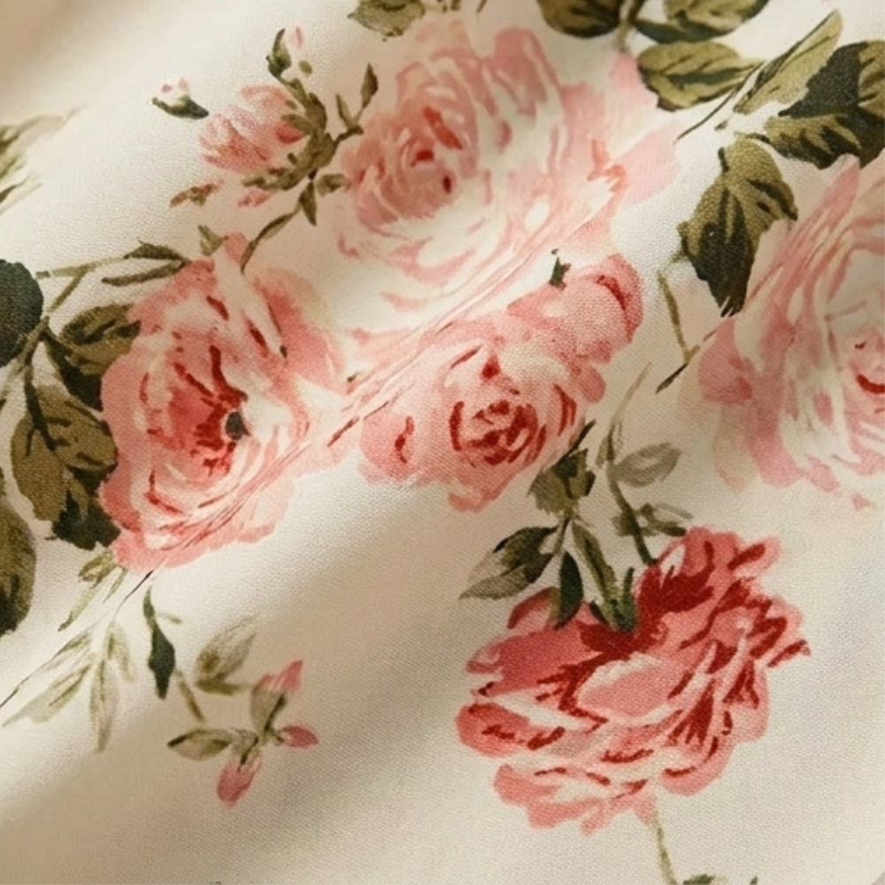 Smocked Floral Midi Dress — View 8 | Clova