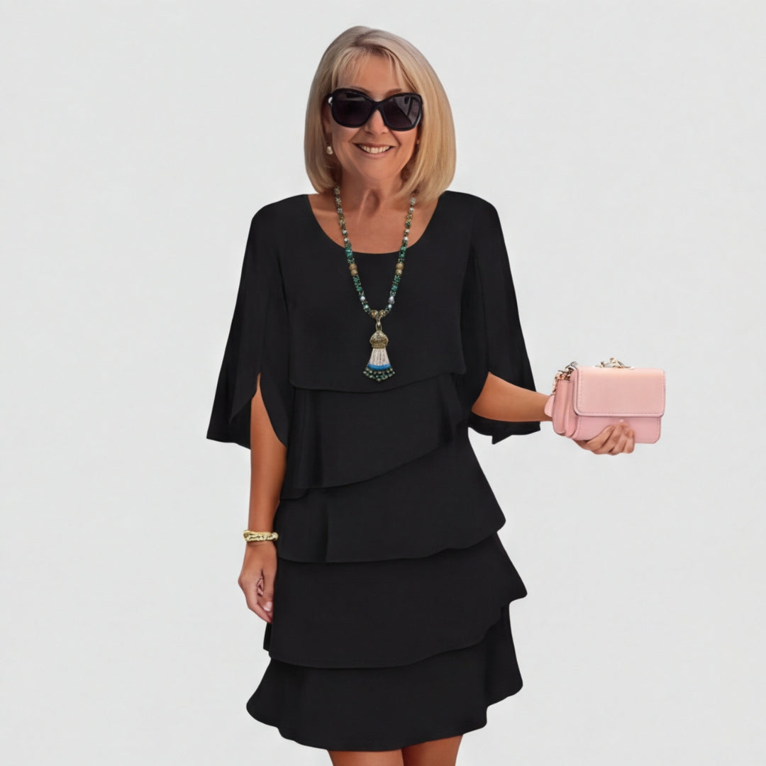 Elegant Layered Ruffle Dress
