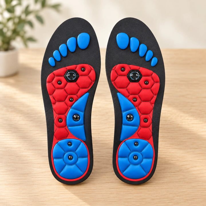Textured Comfort Insoles — Red