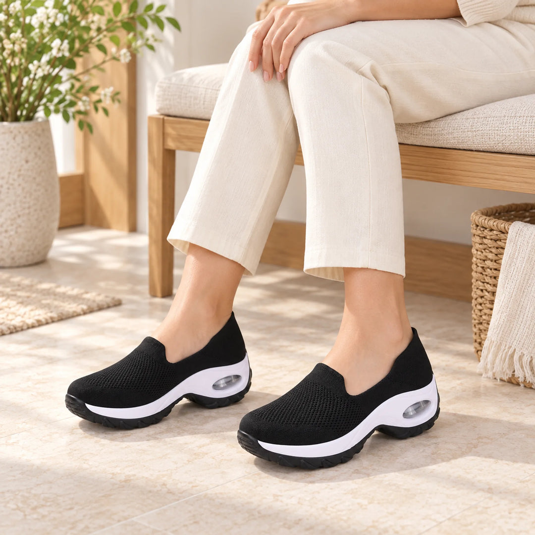 Mesh Slip-On Walking Shoes — routine