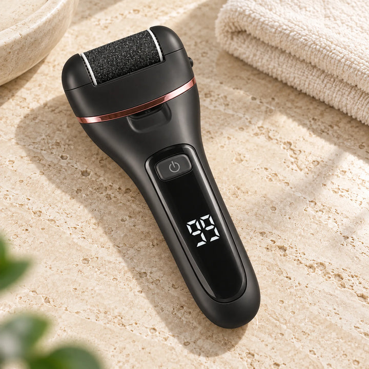 Rechargeable Roller Foot File &amp; Pedicure Kit — Black option