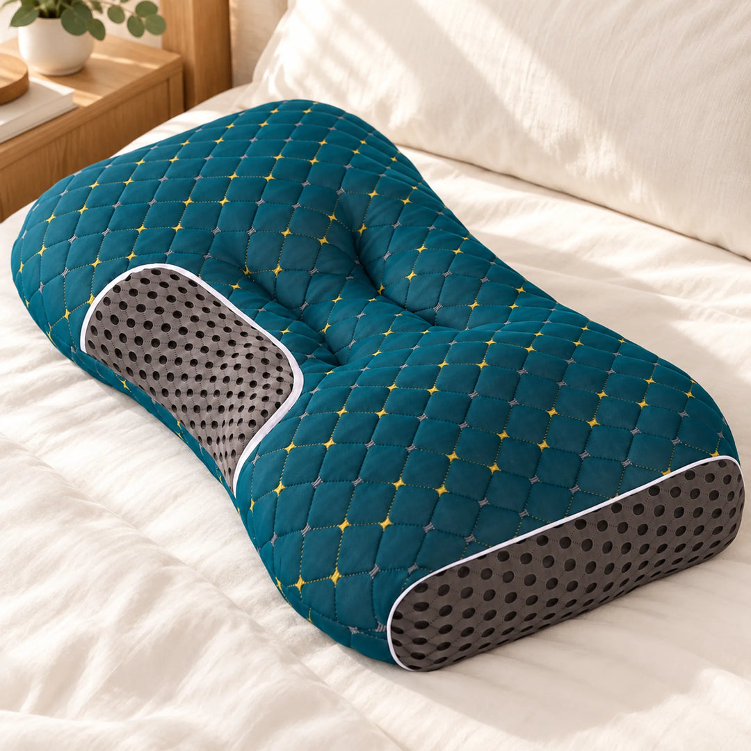 Quilted Contour Pillow — Three Heights