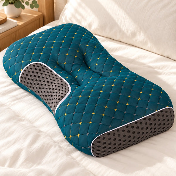 Quilted Contour Pillow — Three Heights