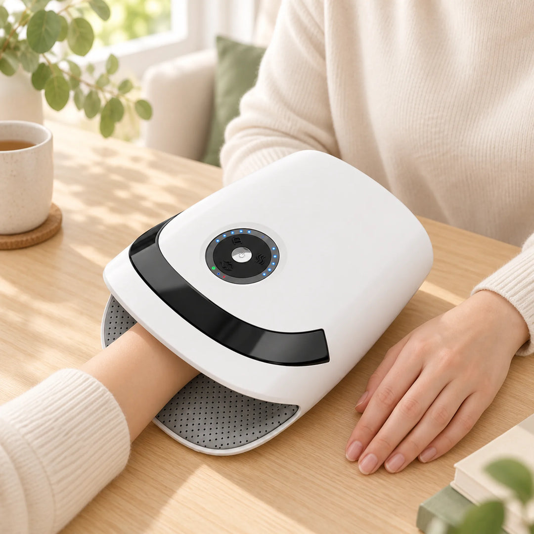 Rechargeable Hand Massager with Heat &amp; Vibration — routine