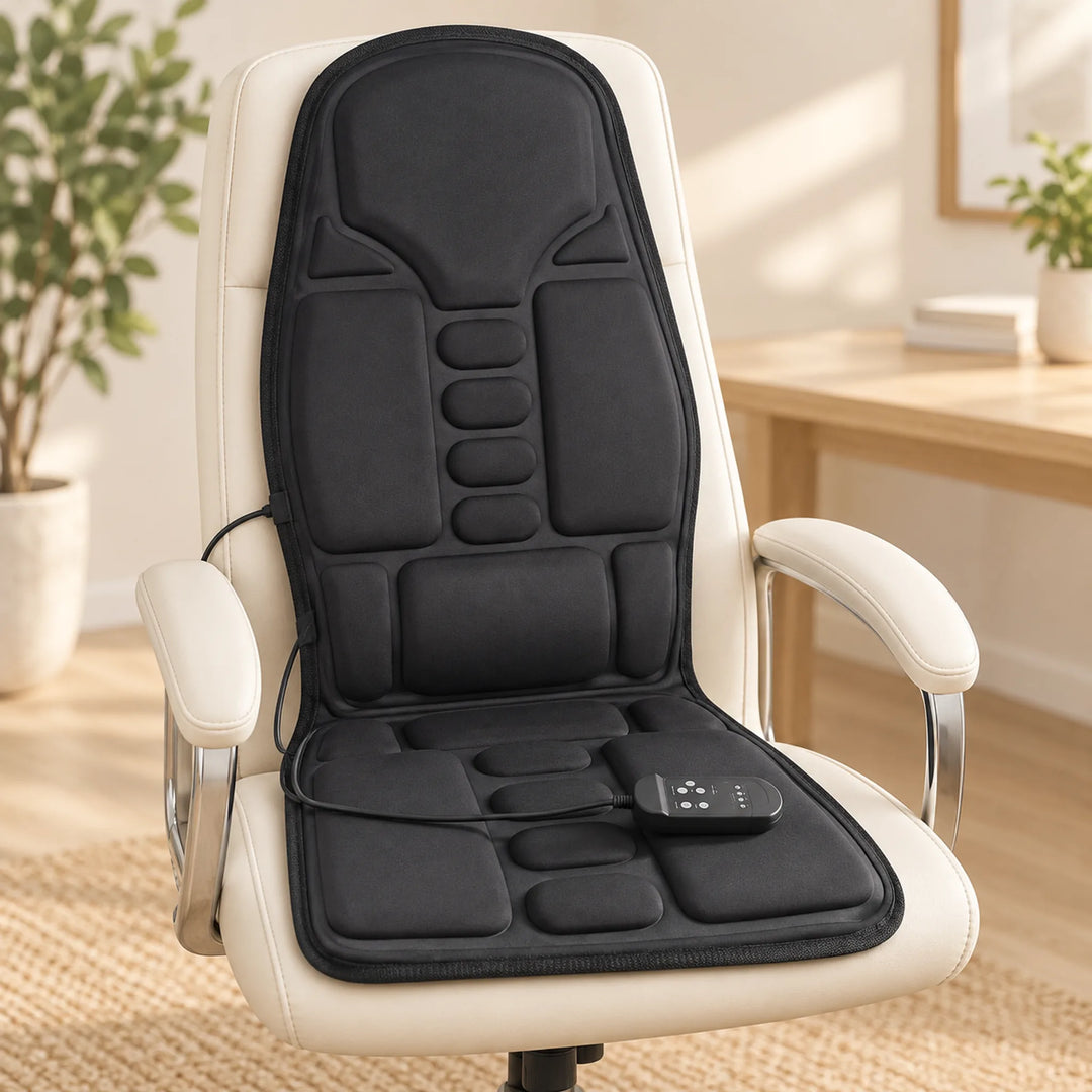 Heated Vibration Seat & Back Pad — product view