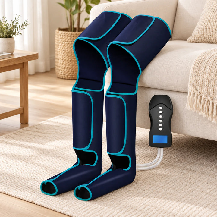 Full-Leg Air-Compression Massage Set — blue option