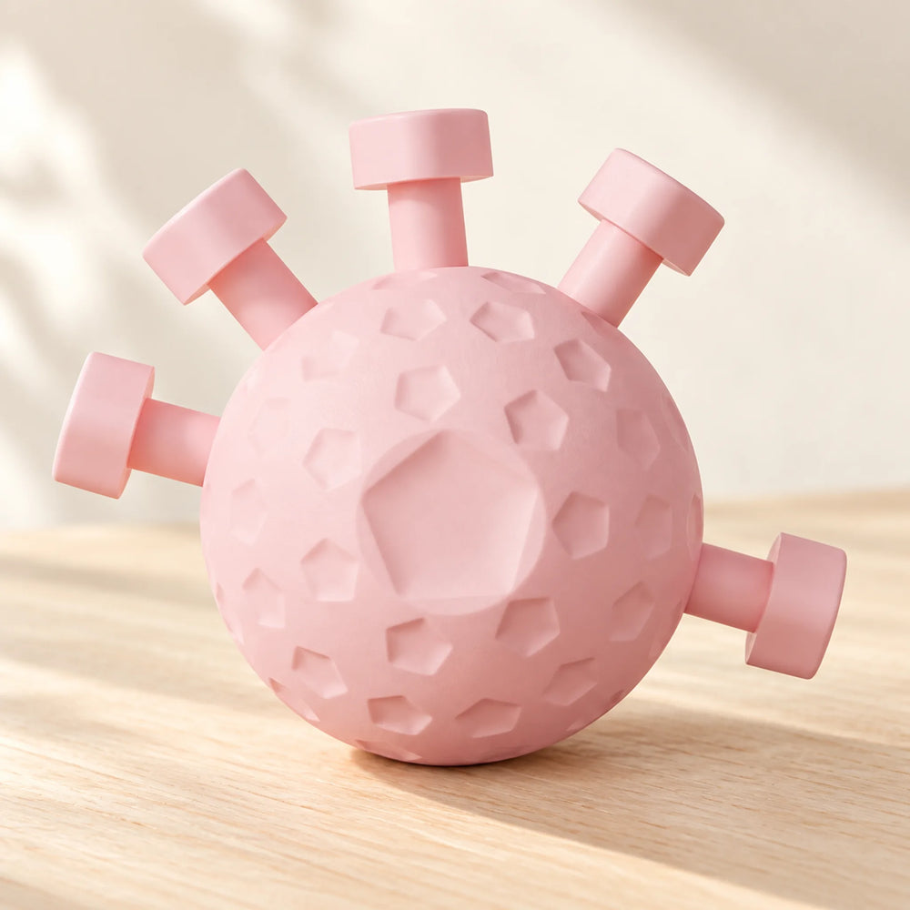 Five-button finger exercise ball — Pink