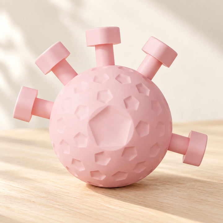 Five-button finger exercise ball — Pink