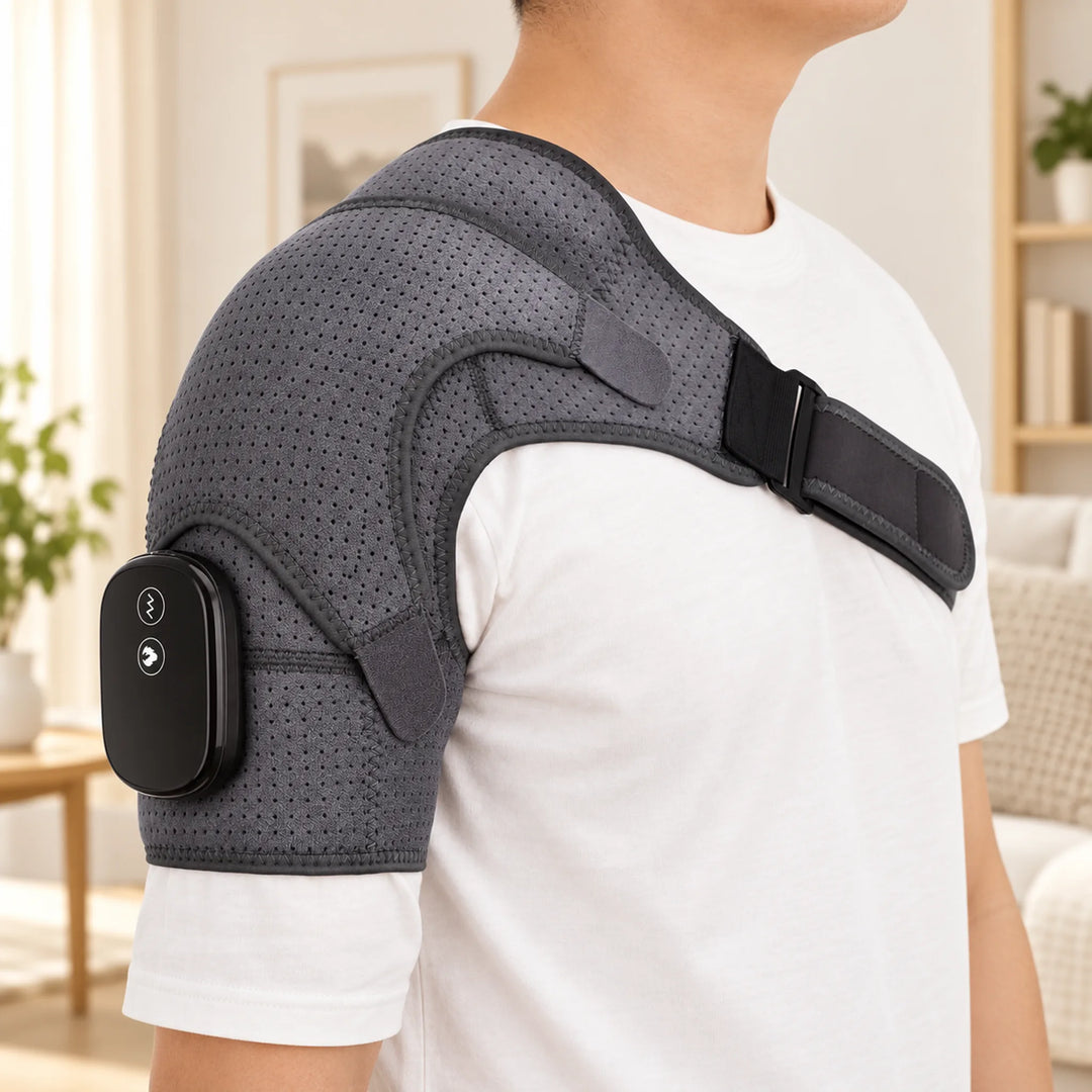 Rechargeable Heat &amp; Vibration Shoulder Wrap