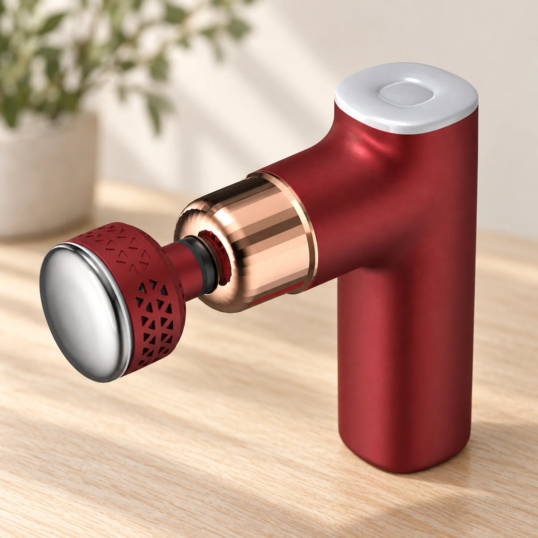 Hot & Cold Percussion Massage Gun — Red