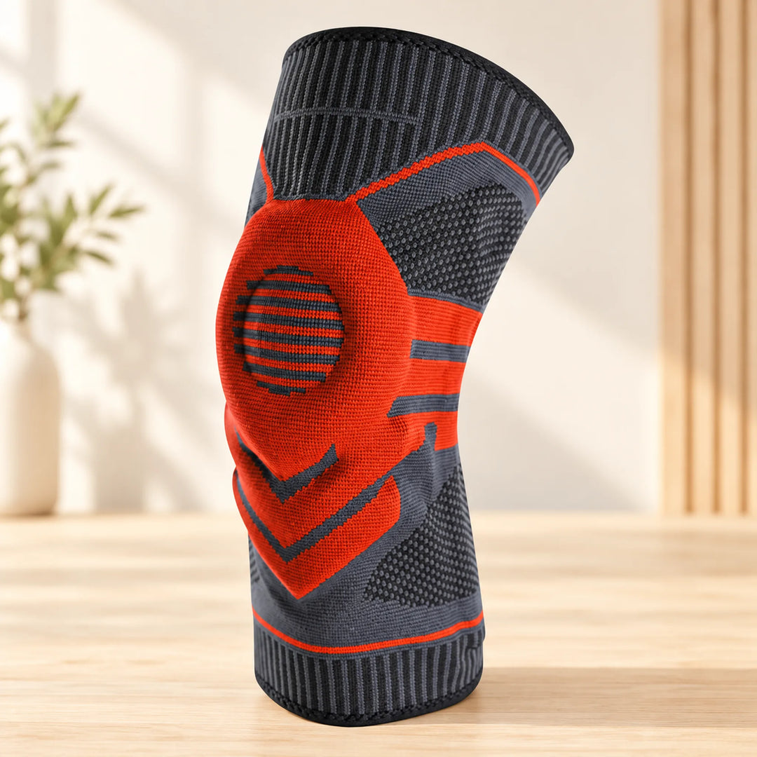 Ring-Cushioned Knit Knee Support Sleeve
