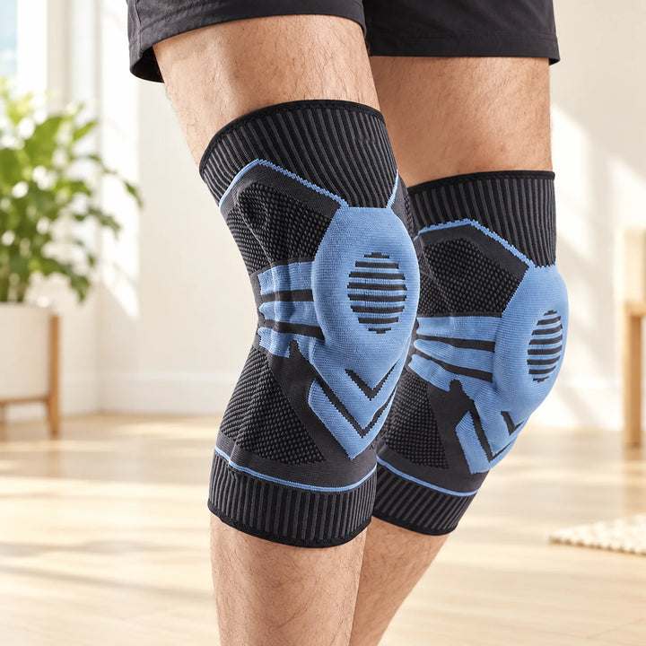 Ring-cushioned knee sleeve — knee placement