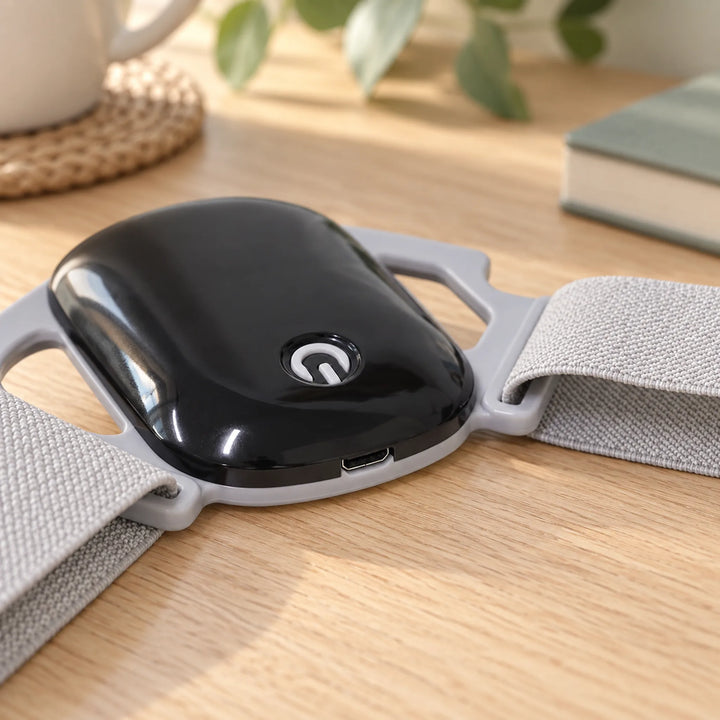 Posture reminder harness — controls and strap