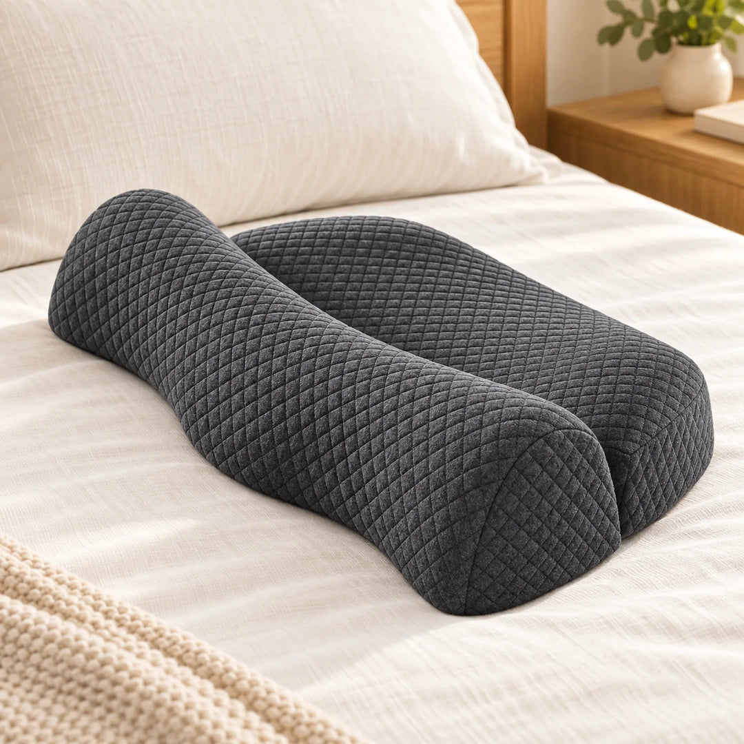 Quilted Crescent Memory Foam Pillow