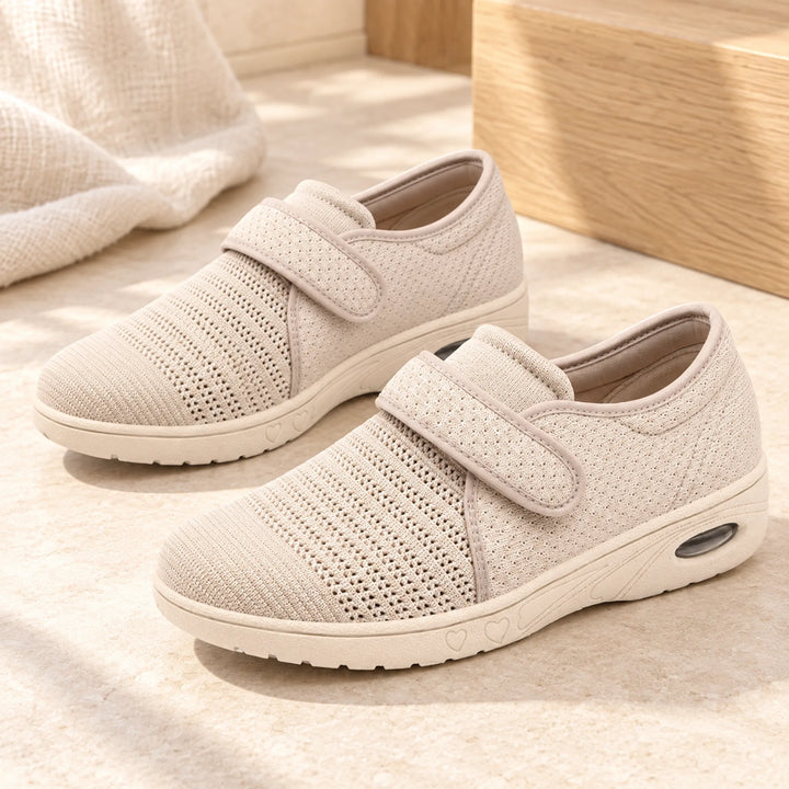Adjustable Mesh Comfort Shoes — beige