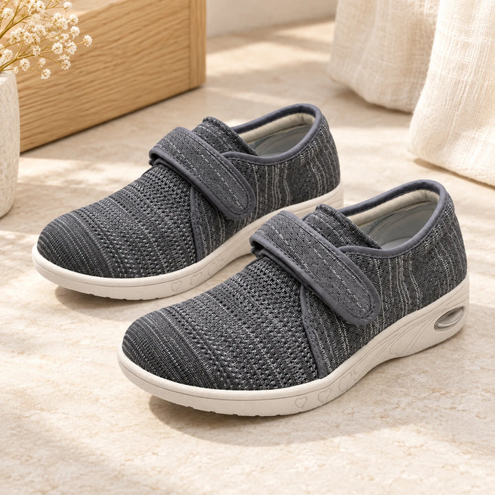 Adjustable Mesh Comfort Shoes — dark gray