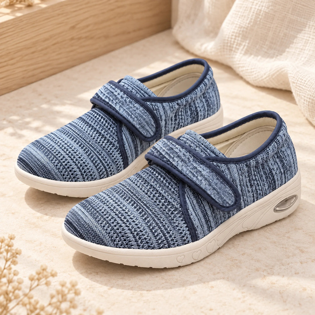 Adjustable Mesh Comfort Shoes — light blue