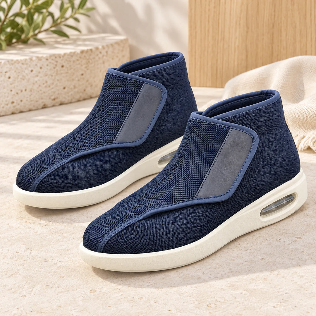 Ankle-High Wrap Comfort Shoes — blue