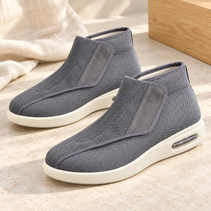 Ankle-High Wrap Comfort Shoes — dark gray