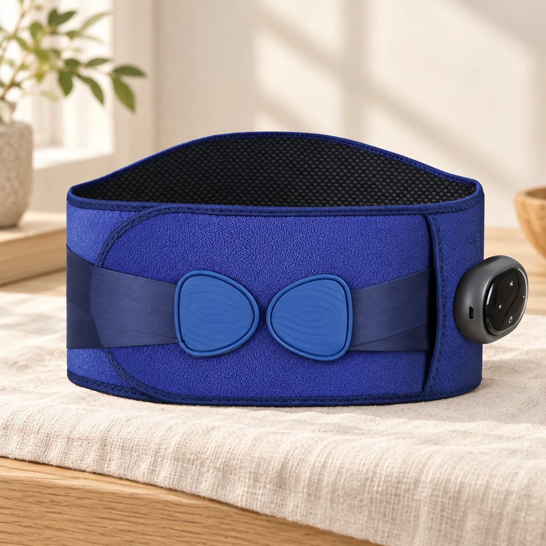 Rechargeable Heat &amp; Vibration Waist Belt — blue option