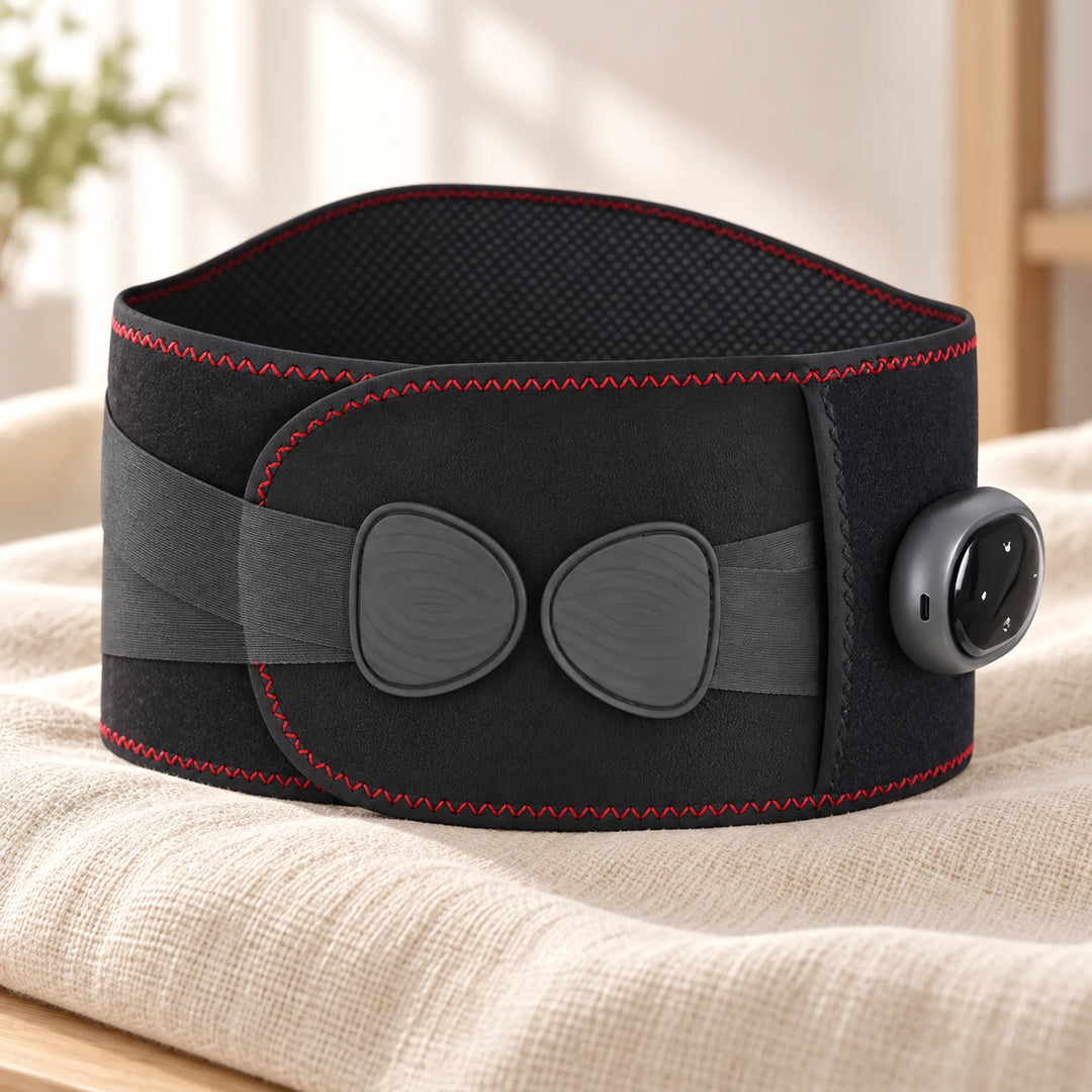 Rechargeable Heat &amp; Vibration Waist Belt — construction detail