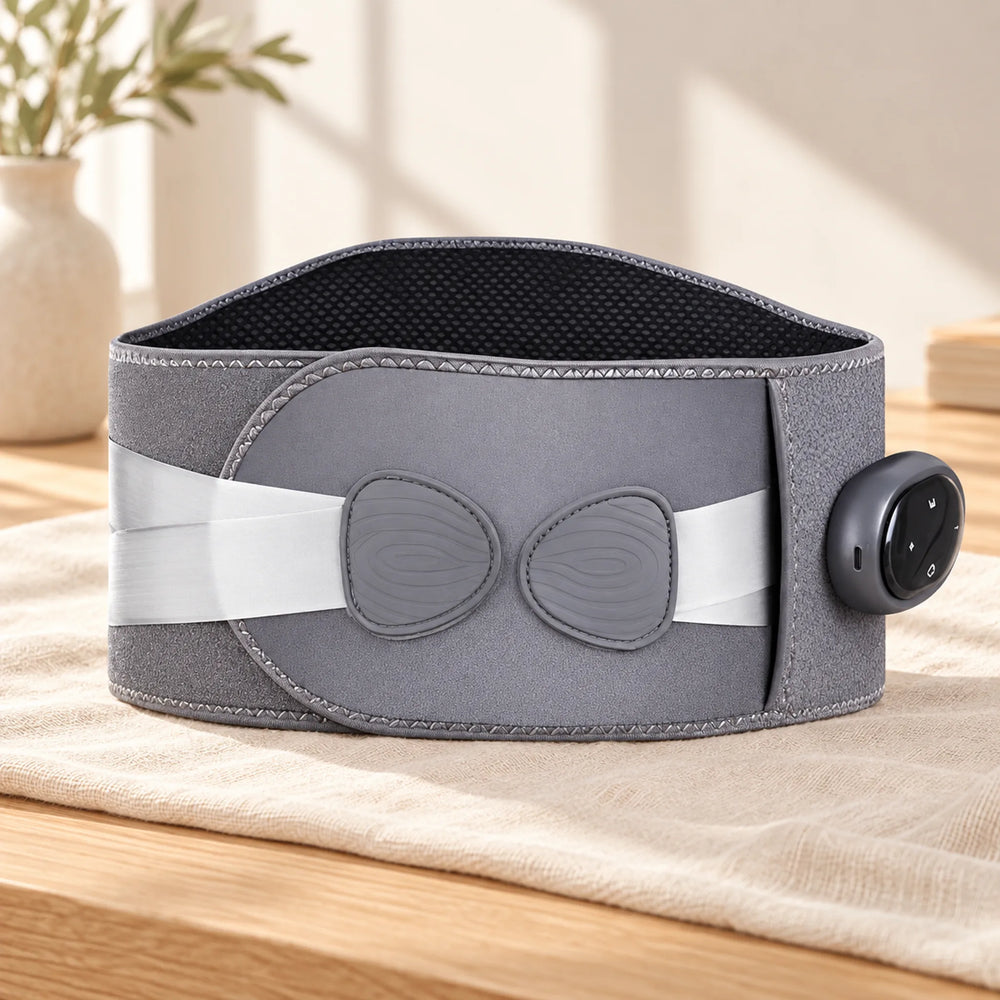 Rechargeable Heat & Vibration Waist Belt — grey option