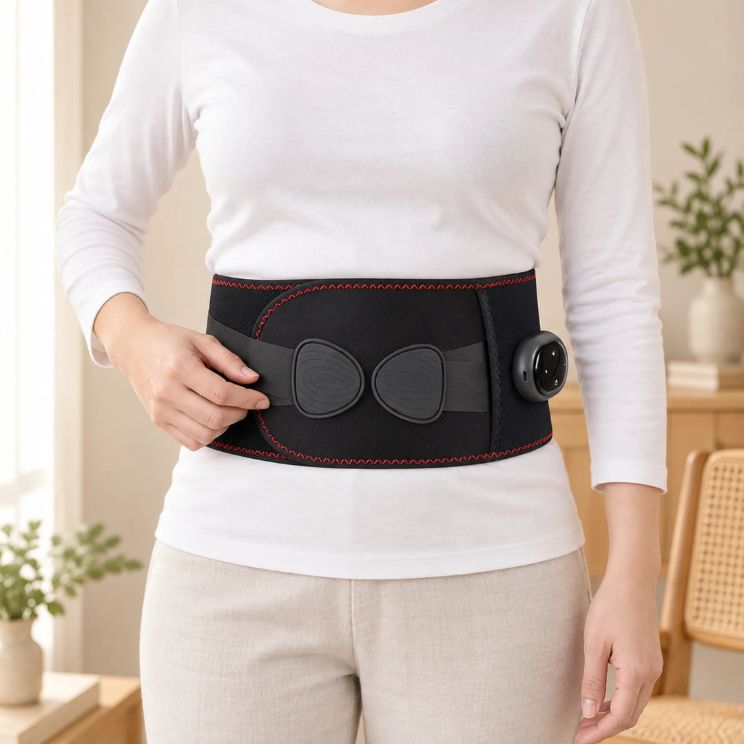 Rechargeable Heat &amp; Vibration Waist Belt — home setup