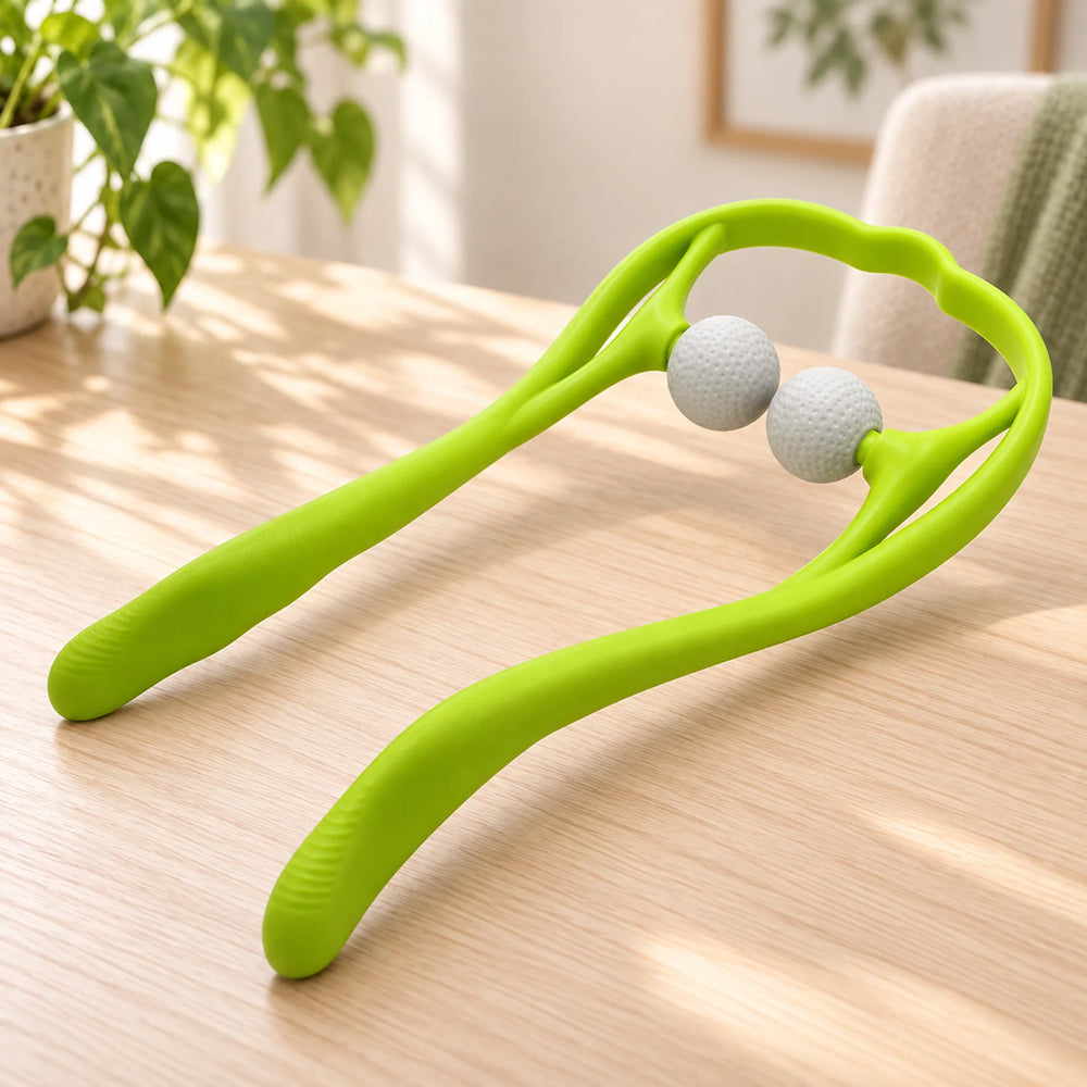 Dual-Ball Manual Massage Tool — green