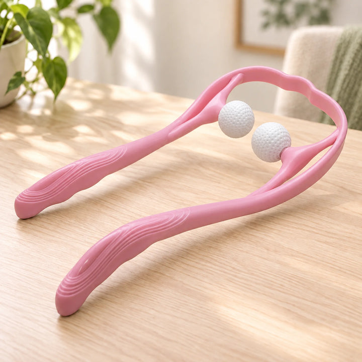 Dual-Ball Manual Massage Tool — pink