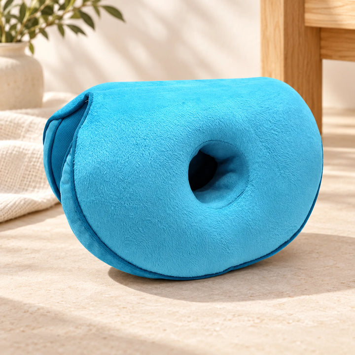 Foldable Dual-Lobe Seat Cushion — blue