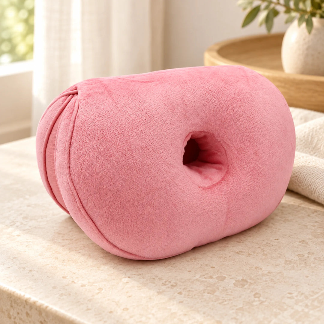 Foldable Dual-Lobe Seat Cushion — pink