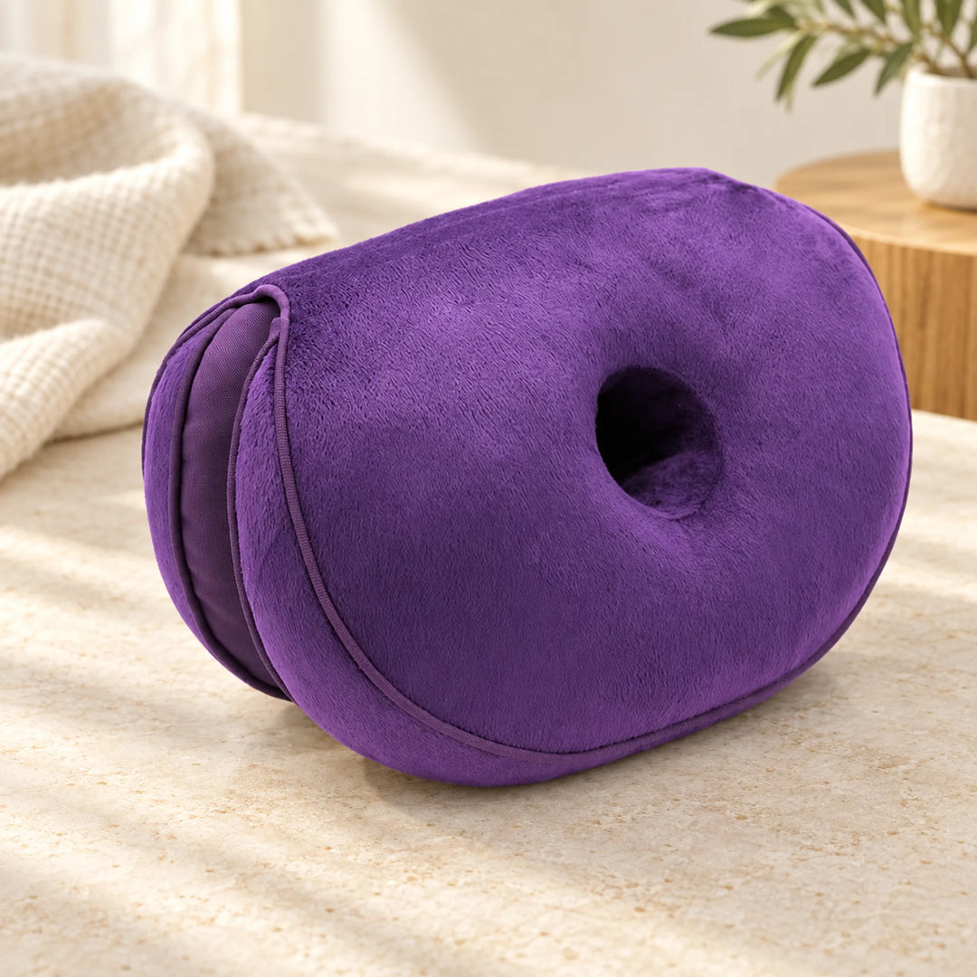 Foldable Dual-Lobe Seat Cushion — purple