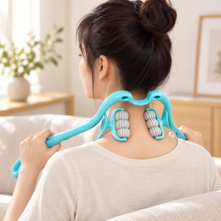 Six-Roller Manual Massage Tool — home setup