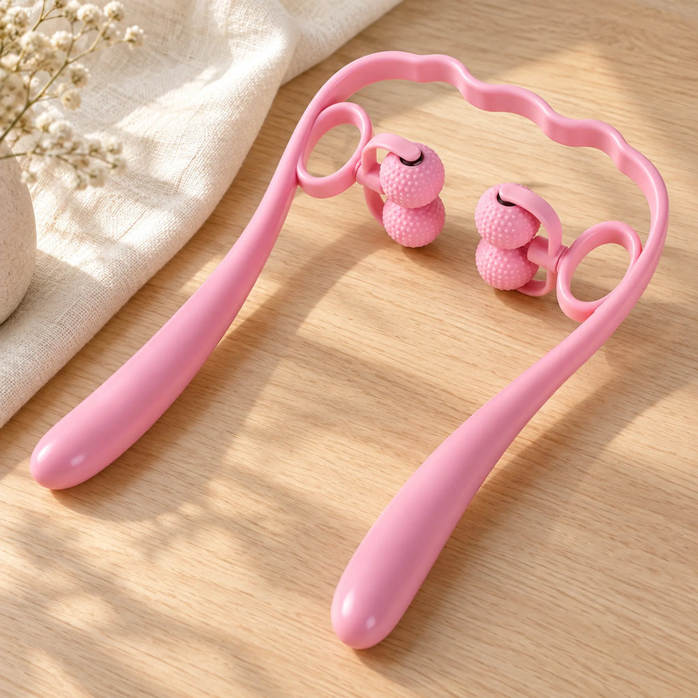 Four-Ball Manual Massage Tool — pink option