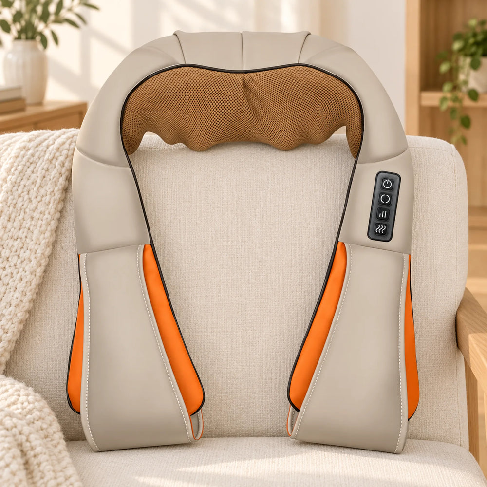 Kneading Shoulder Massager with Heat — beige