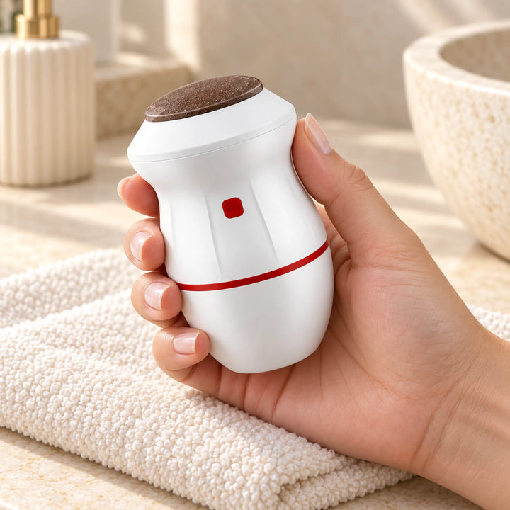 Palm-Size Electric Foot File — everyday grooming setup