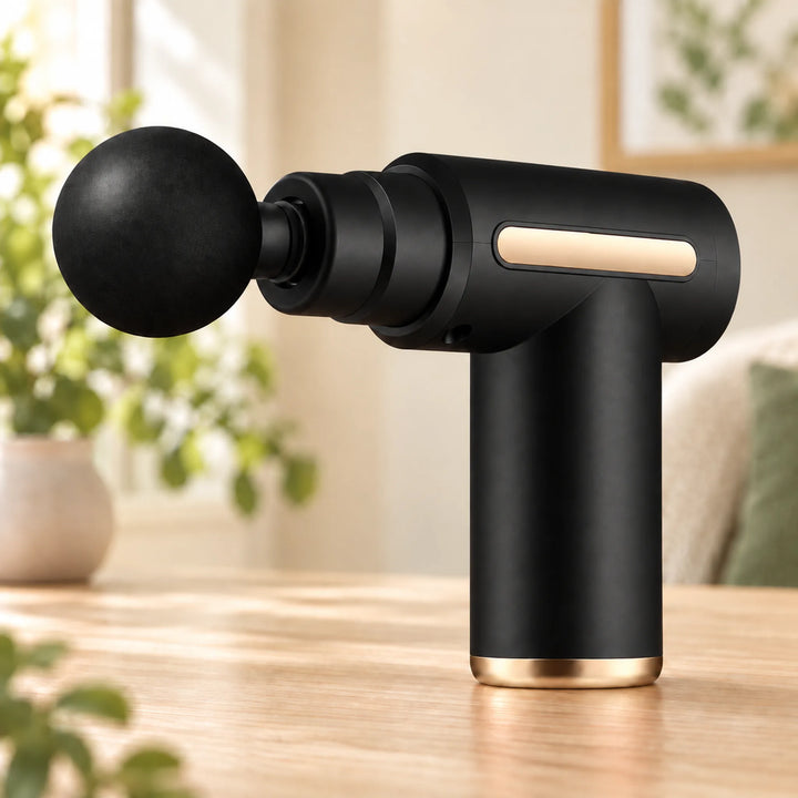 Classic Rechargeable Percussion Massage Gun — black