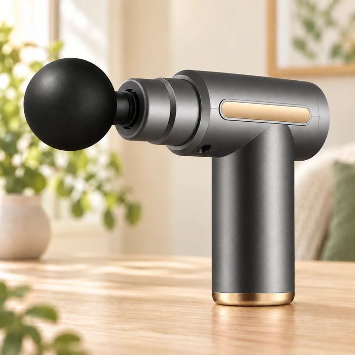 Classic Rechargeable Percussion Massage Gun — silver