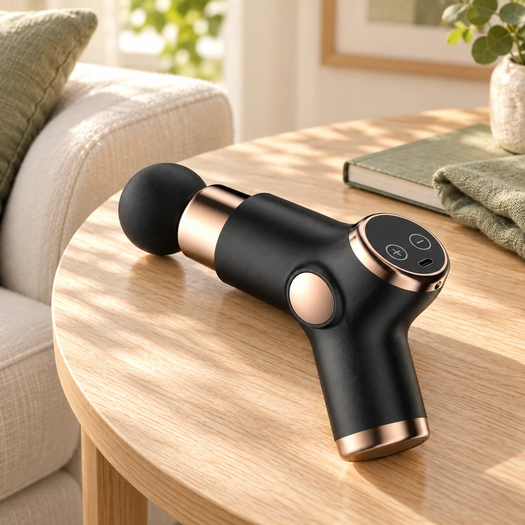 Compact Digital Percussion Massage Gun — routine