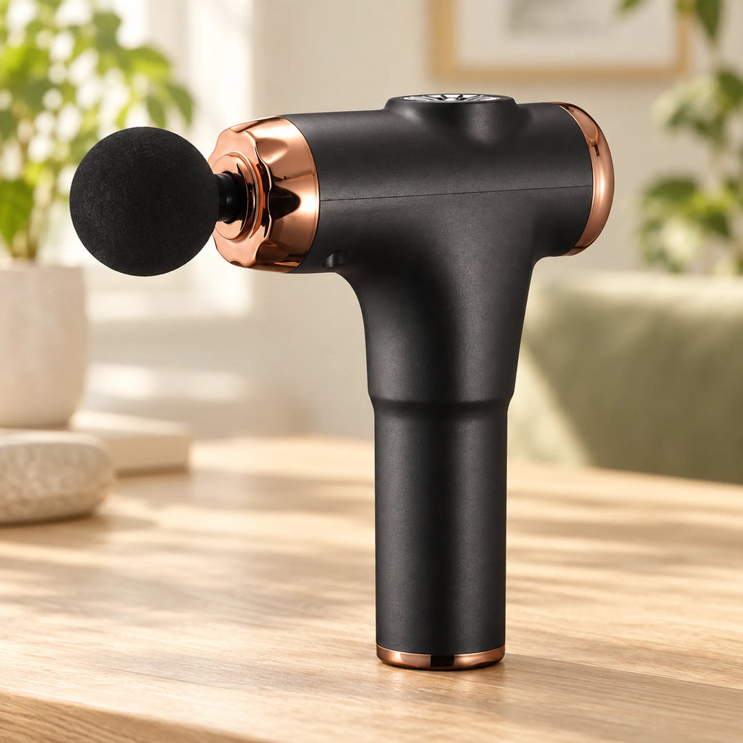 Portable Rechargeable Percussion Massage Gun — Black