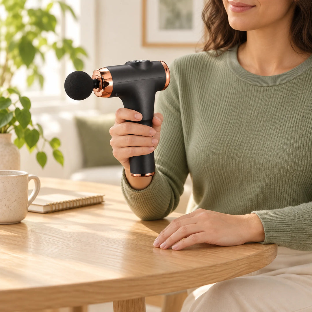 Portable Rechargeable Percussion Massage Gun — routine
