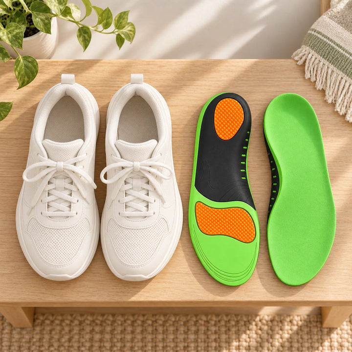 green black and orange everyday insoles — arranging with everyday shoes