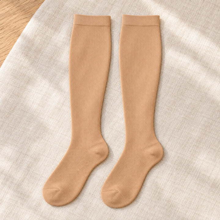 Knee-High Everyday Compression Socks — beige