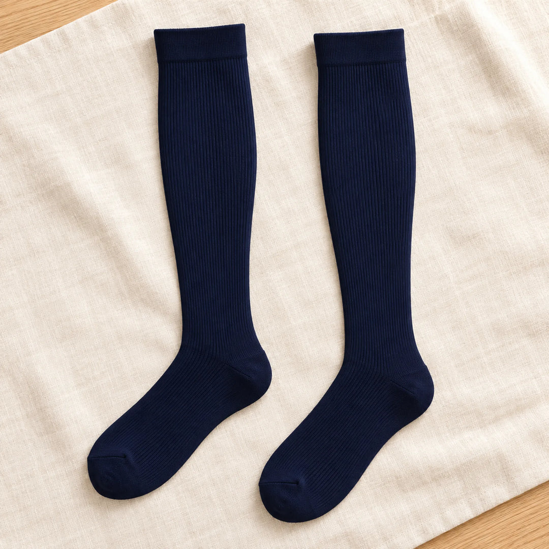 Knee-High Everyday Compression Socks — blue