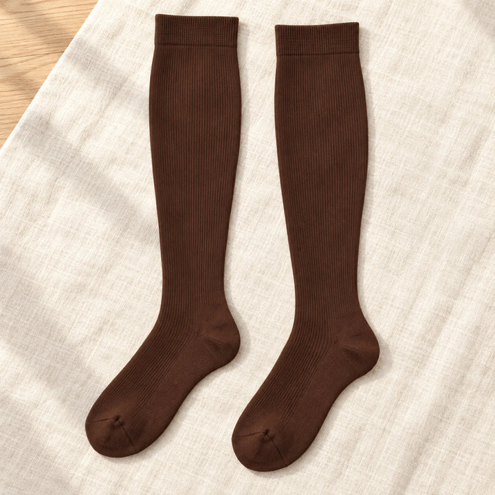 Knee-High Everyday Compression Socks — brown