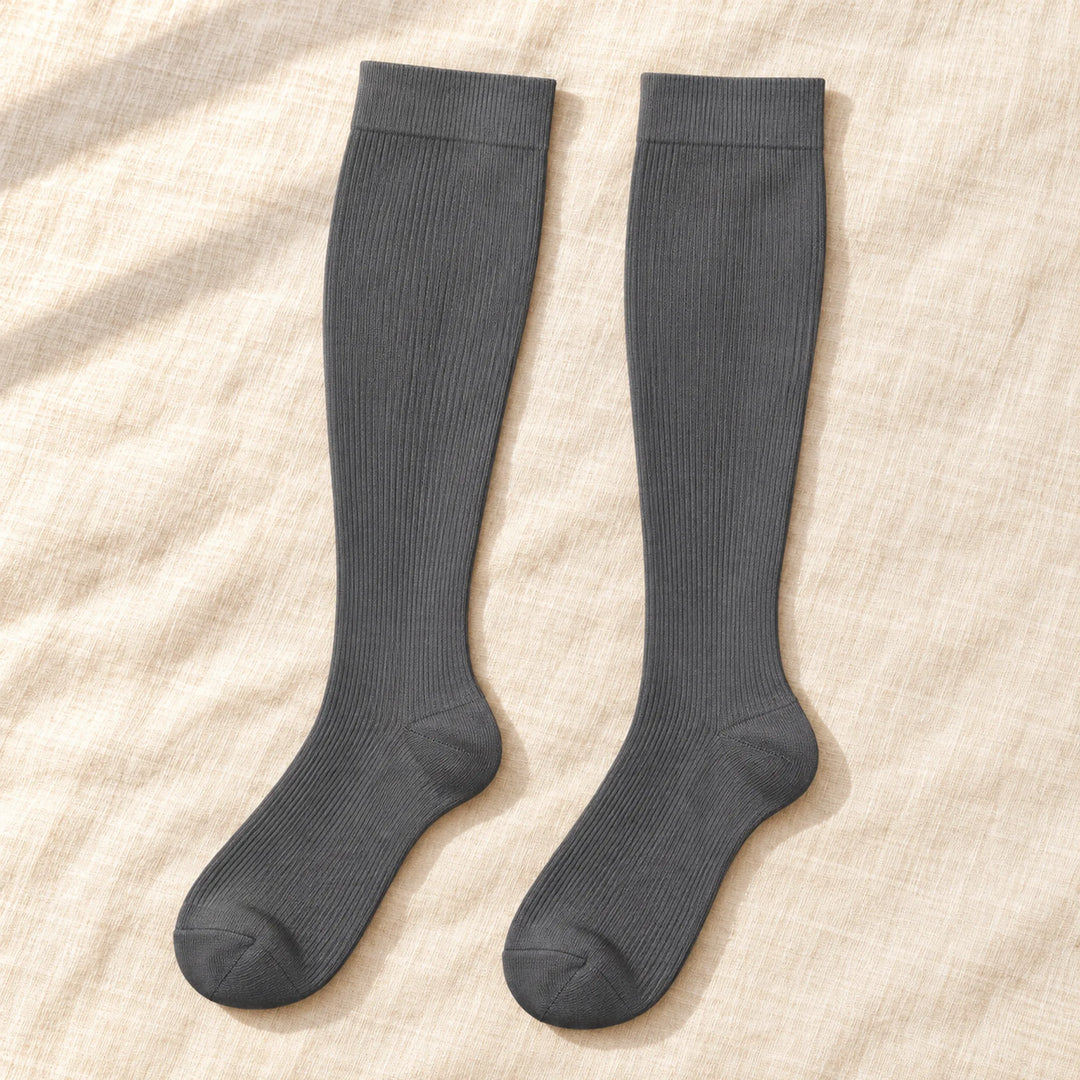 Knee-High Everyday Compression Socks — gray